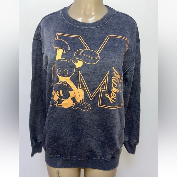 Disney Tops - Disney Mickey Mouse Pullover Unisex Sweatshirt Graphic Size SM